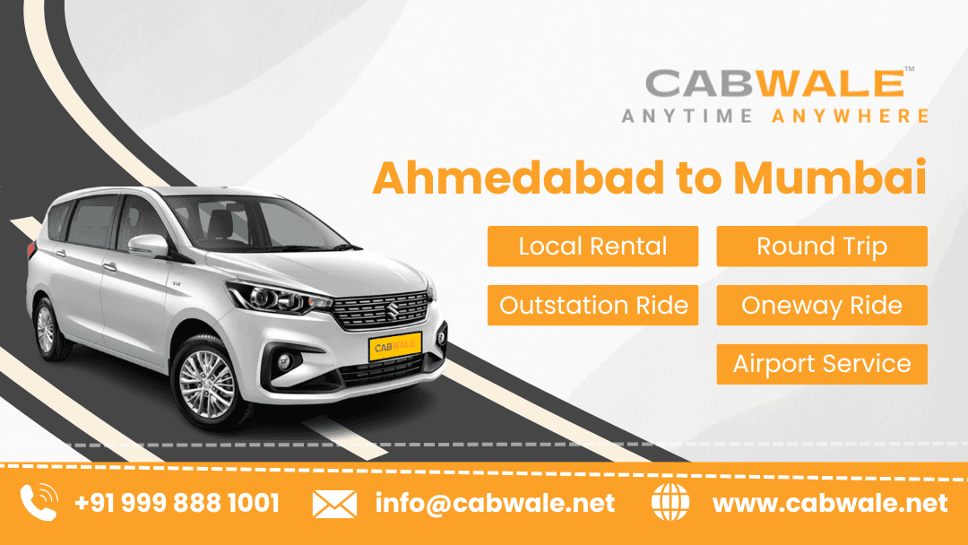 Ahmedabad to Mumbai Taxi Booking